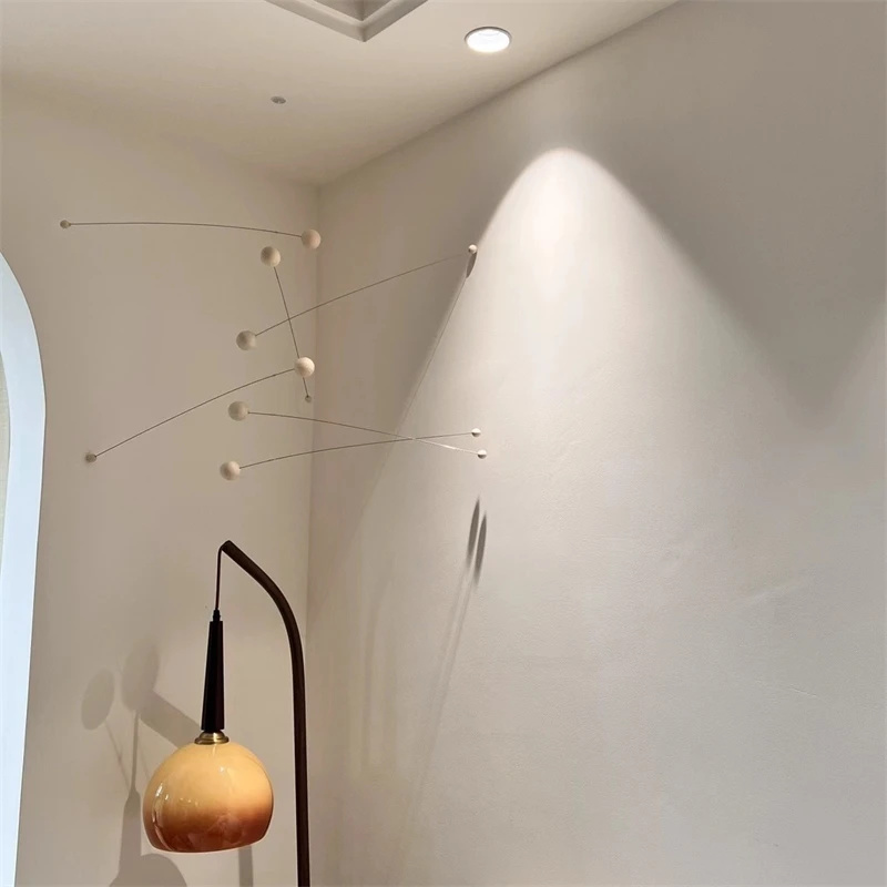 Home Office Cozy - Carillon éolien minimaliste suspendu, équilibre nordique,