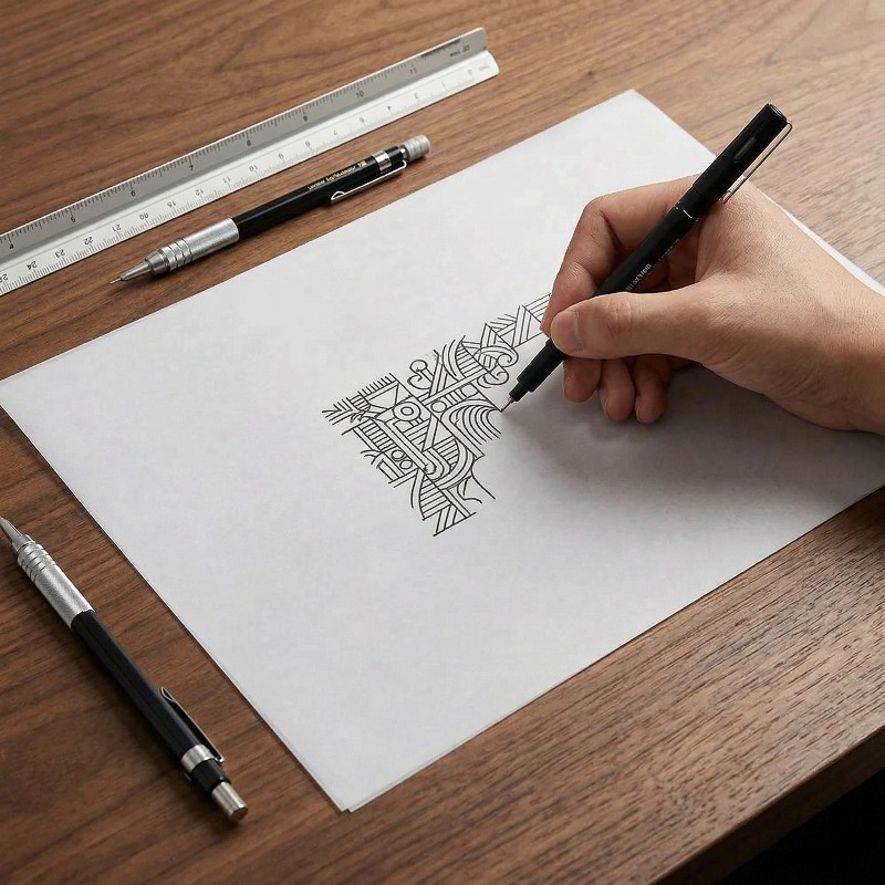 Home Office Word - Papier calque pour calligraphie A4, 100