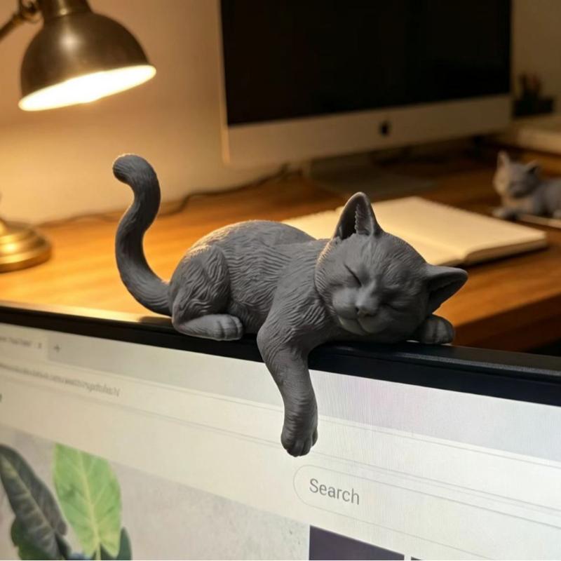 Home Office Cozy - Ornement de bord d'écran imprimé en
