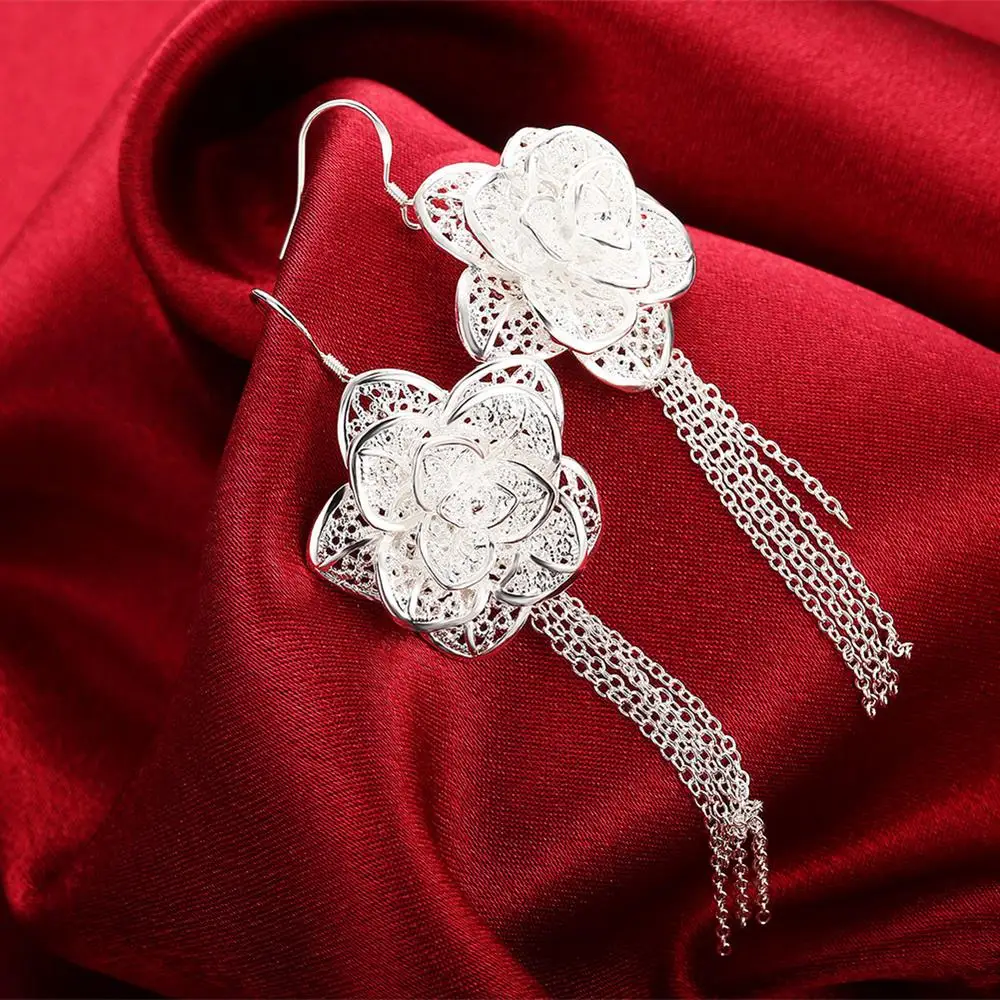 Home Office Word - Boucles d'oreilles tendance en argent sterling