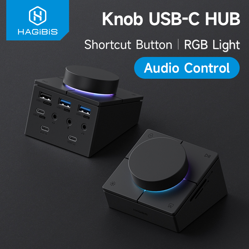 Home Office For Mac - Hagibis bouton USB C Hub avec