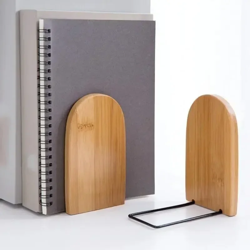 Home Office And Library - Serre-livres en bois et fer, supports