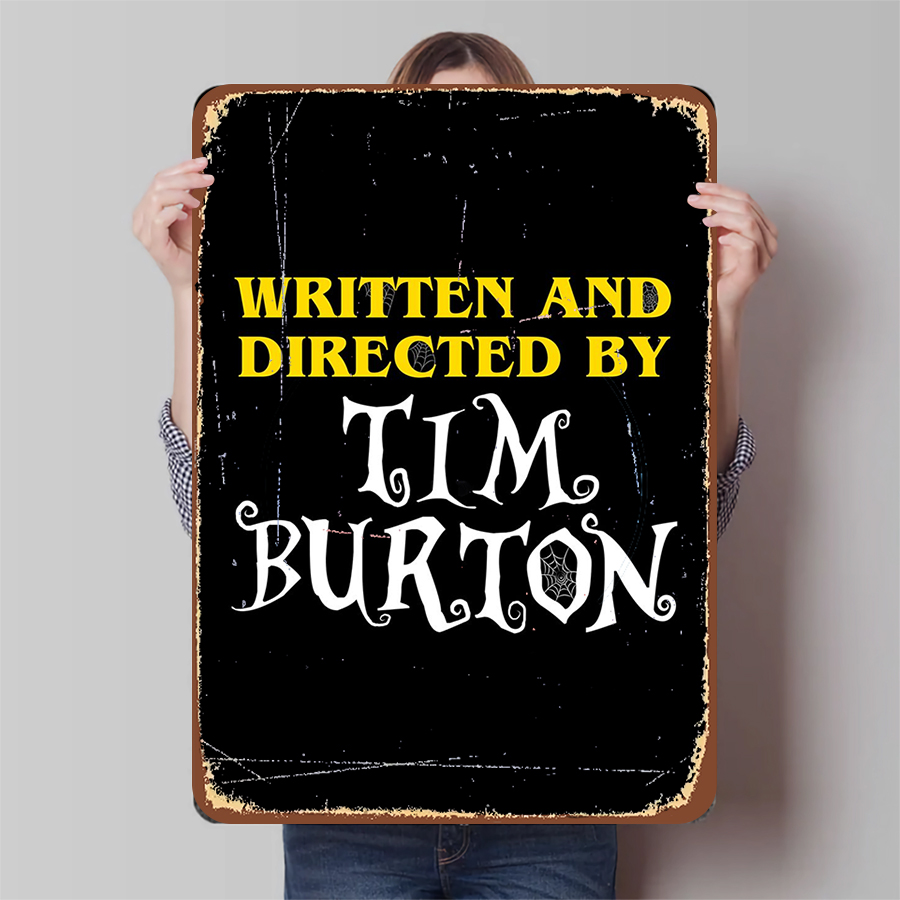 Home Office Tim - Tim Burton – panneau métallique en