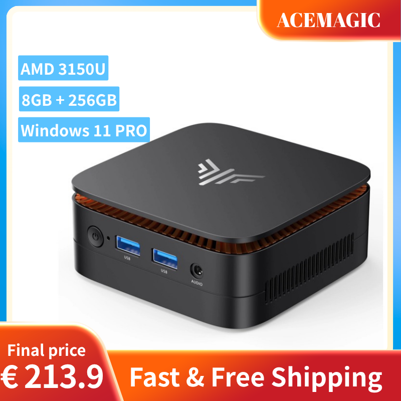 Home Office Windows 11 - Mini PC ACEMAGIC AMD 3150U (2C/4T