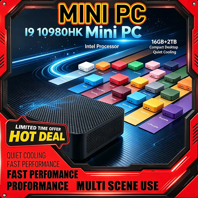 Home Office Windows 11 - Mini PC Intel Core I9‑10980HK 16
