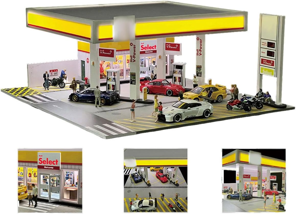 Home Office Building - Kit de diorama de station-service à