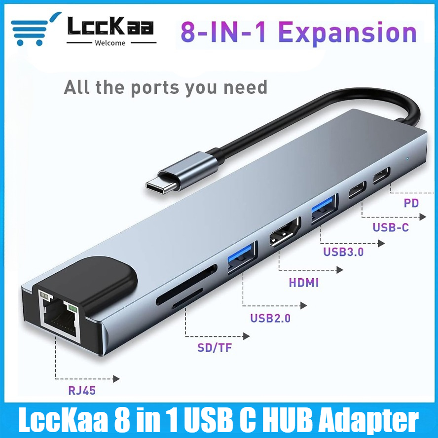 Home Office For Mac - Hub USB C 8/7 en 1,