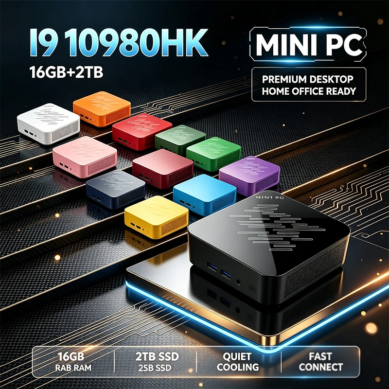 Home Office Windows 11 - Mini PC Intel I9 10980HK 13