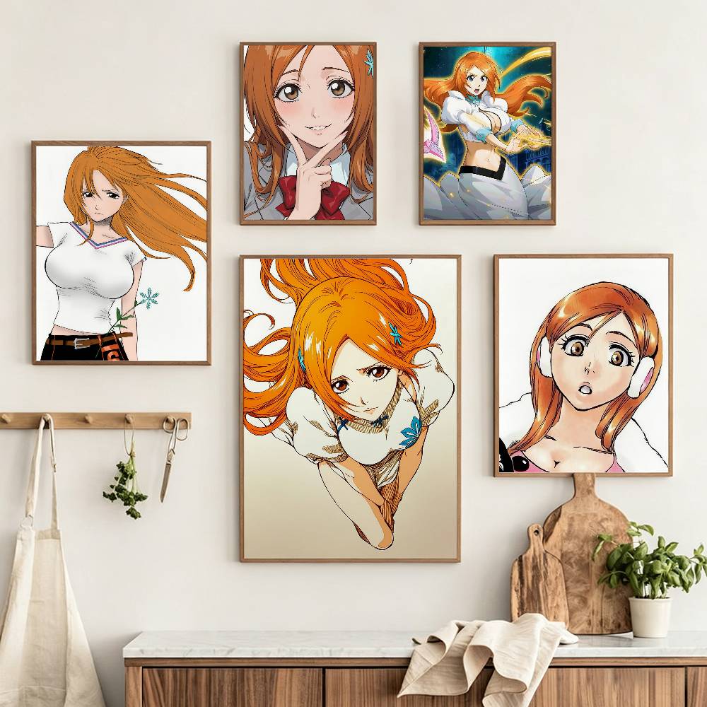 Home Office Bleaching - Inoue O-Orihime B-BLEACH Poster HD auto-adhésif,