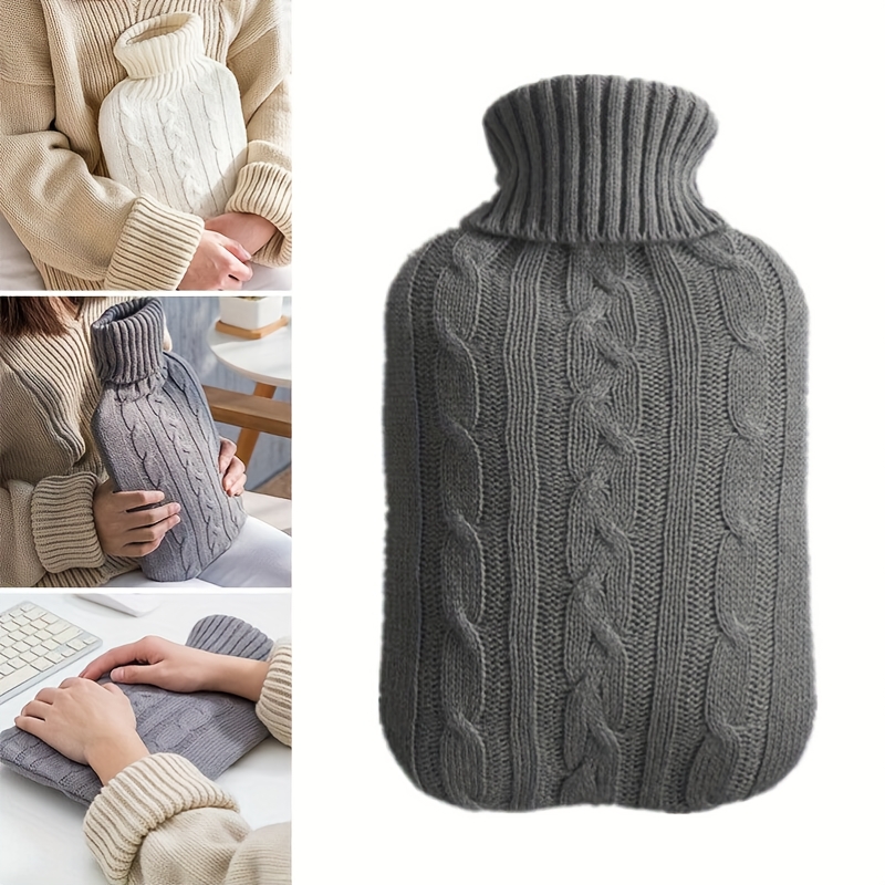Home Office Cozy - Housse de bouillotte grise - Chaleur