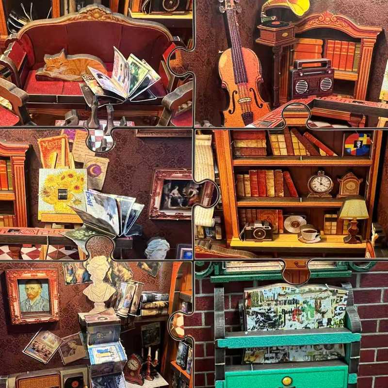 Home Office And Library - Nouveau Kit de Bricolage 3D en