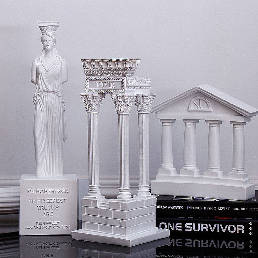 Home Office Building - Statue de temple Saturnon en résine,