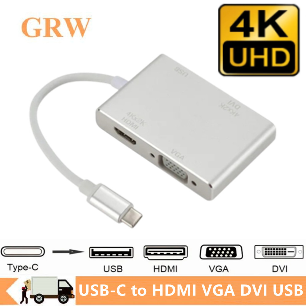 Home Office For Mac - 4K Type C vers HDMI VGA
