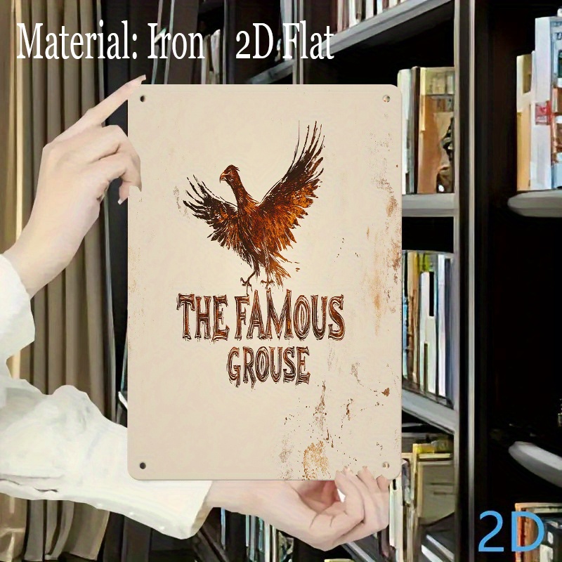 Home Office Inspiration - Panneau Métallique Aigle d'Inspiration Vintage -