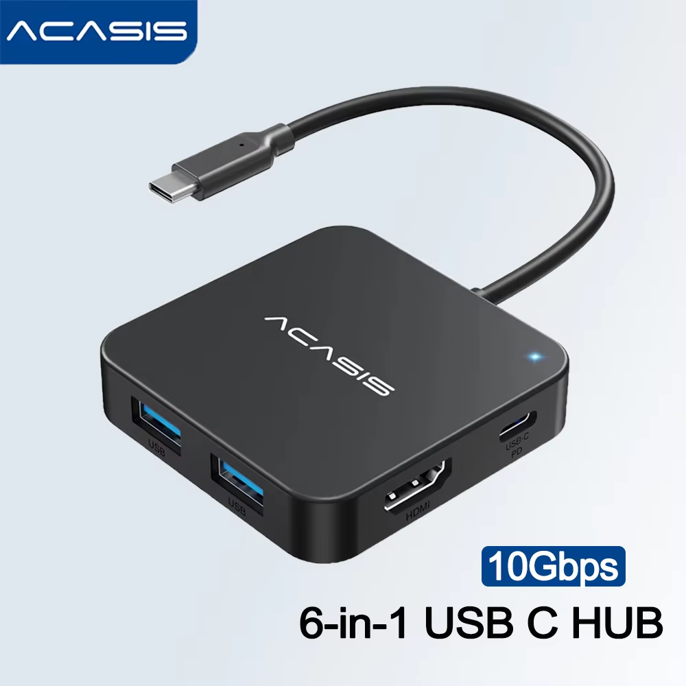 Home Office For Mac - ACASIS USB C Hub 6 en