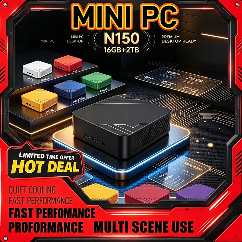 Mini PC Intel N150 13 couleurs - Home Office Windows 11 avis et prix