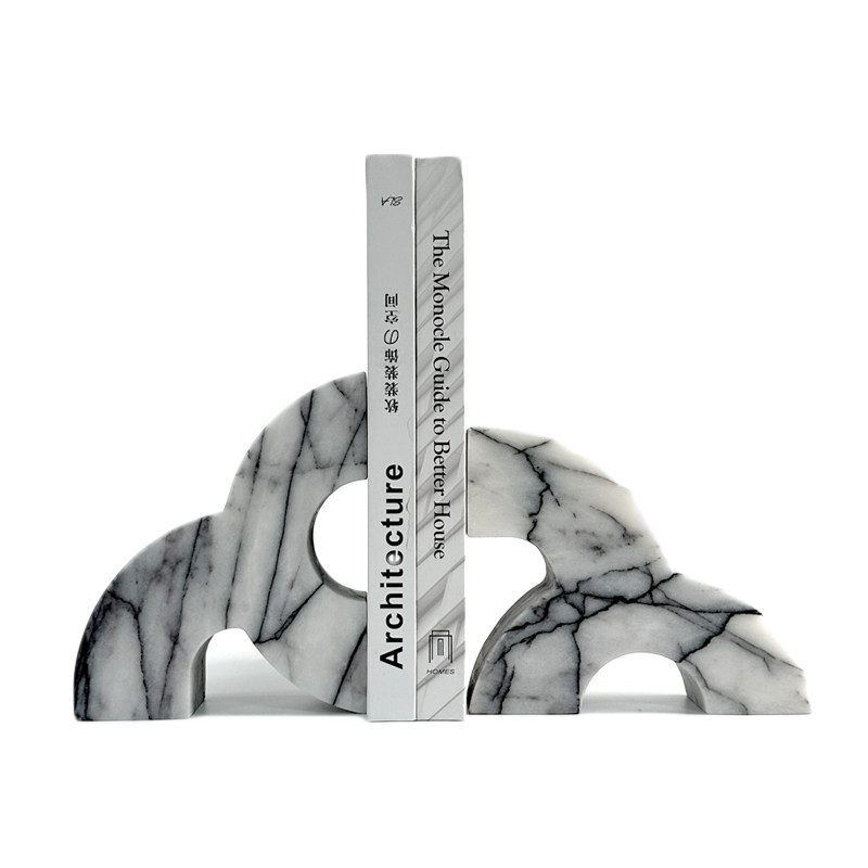Porte-livres modernes en marbr - Home Office And Library avis et prix