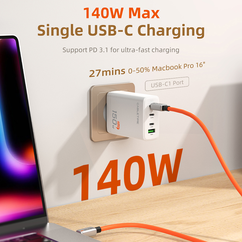 CABLETIME USB C chargeur 150W  - Home Office For Mac avis et prix