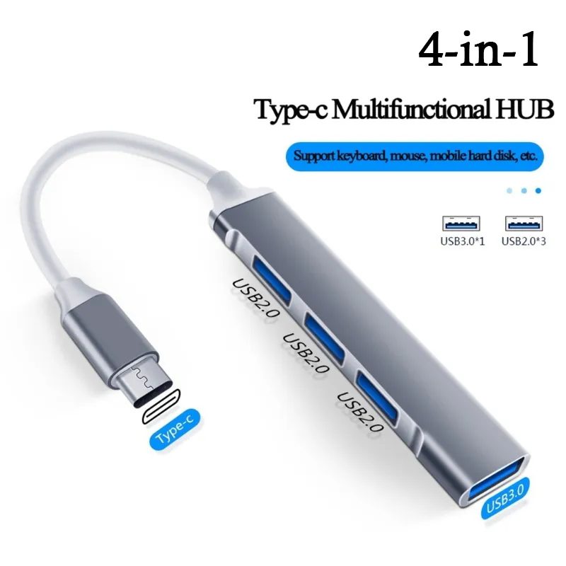 HUB USB C 3.0 Type C 4 en 1, 3 - Home Office For Mac avis et prix