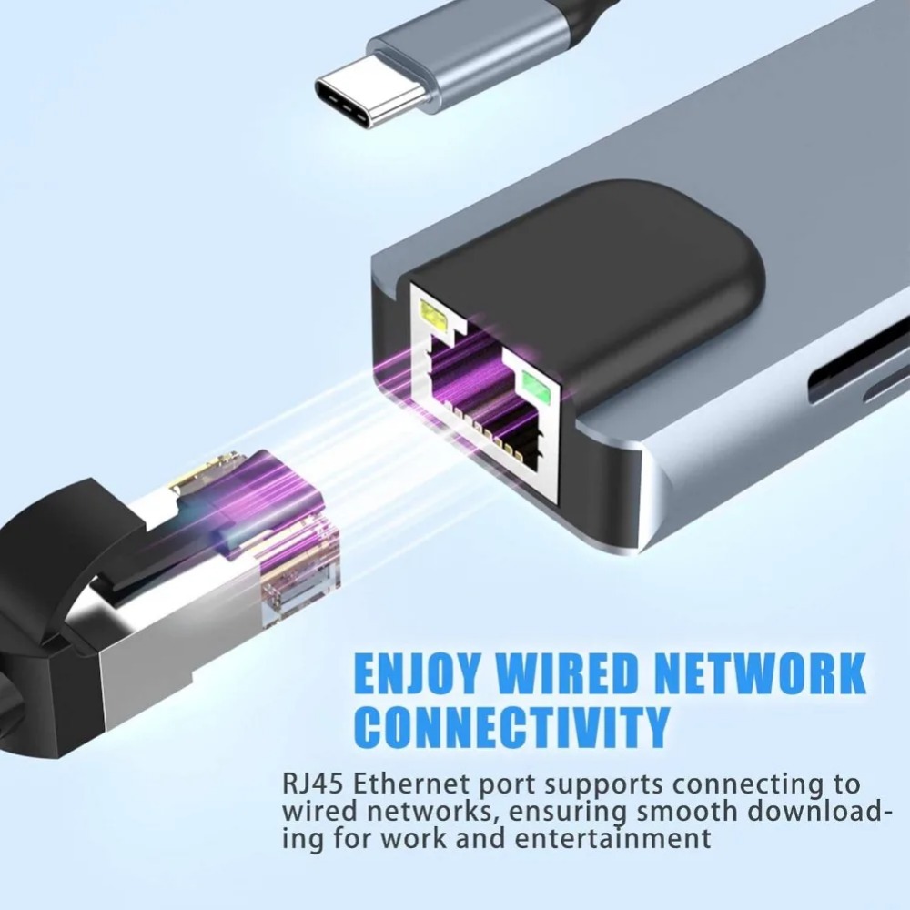 Hub USB C 8/7 en 1, adaptateur - Home Office For Mac avis et prix