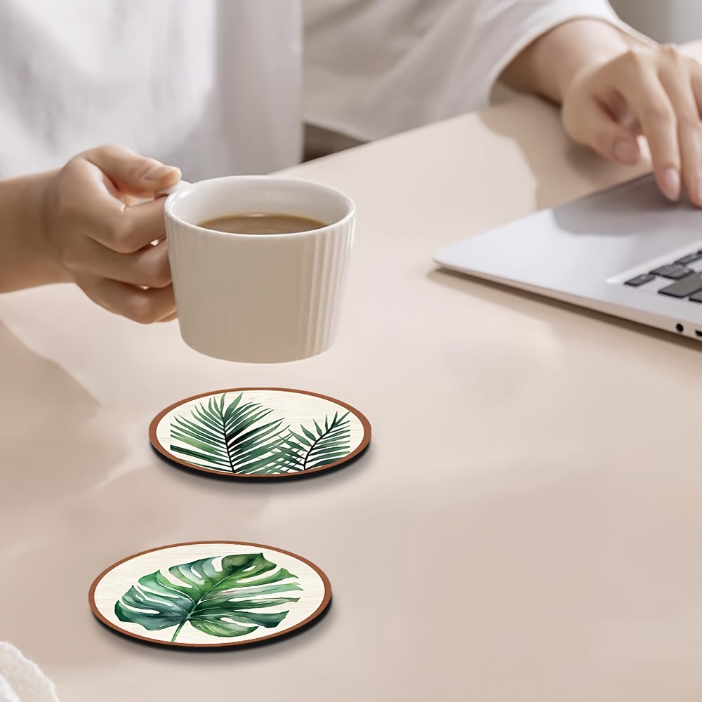 5 pièces Sous-verres en bois à - Home Office Word avis et prix