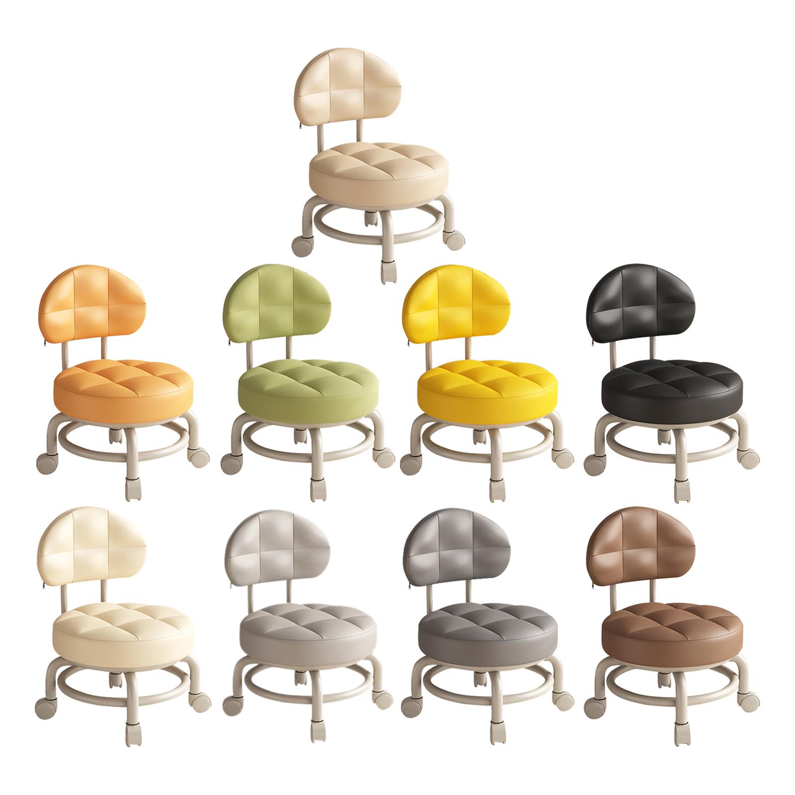 Tabouret roulant bas et rond e - Home Office And Library avis et prix