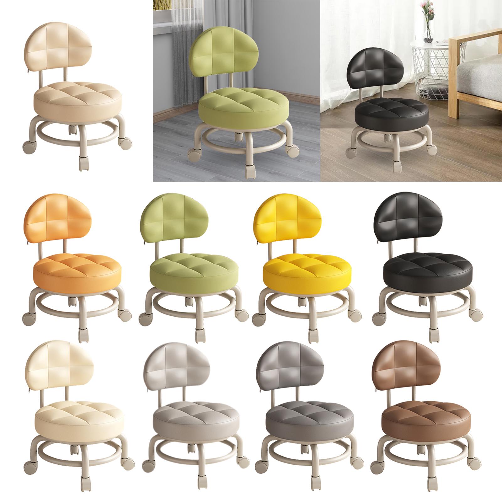 Tabouret roulant bas et rond e - Home Office And Library avis et prix
