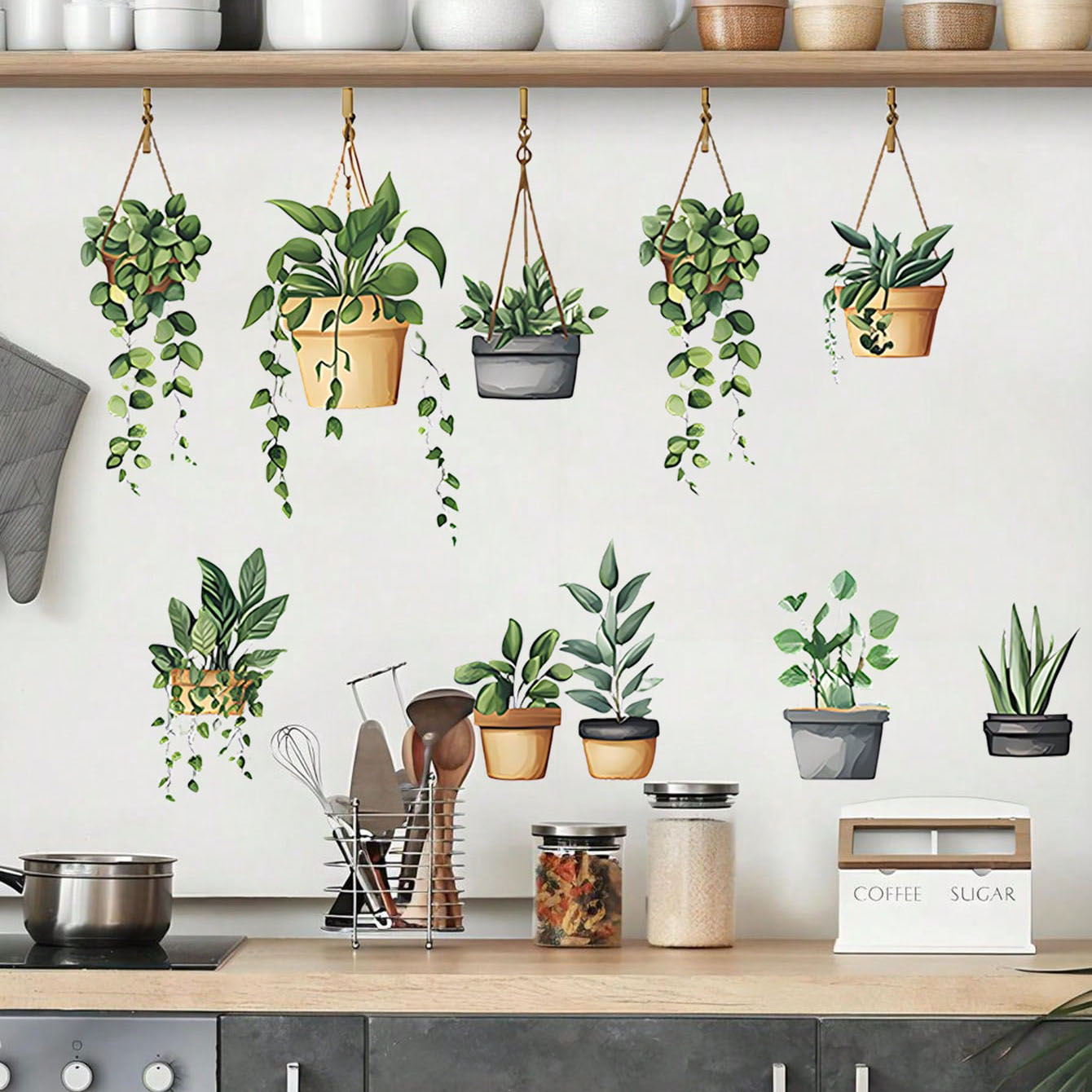 Autocollants muraux de plantes - Home Office Word avis et prix