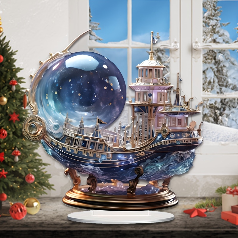 Figurine de bateau en cristal  - Home Office Building avis et prix