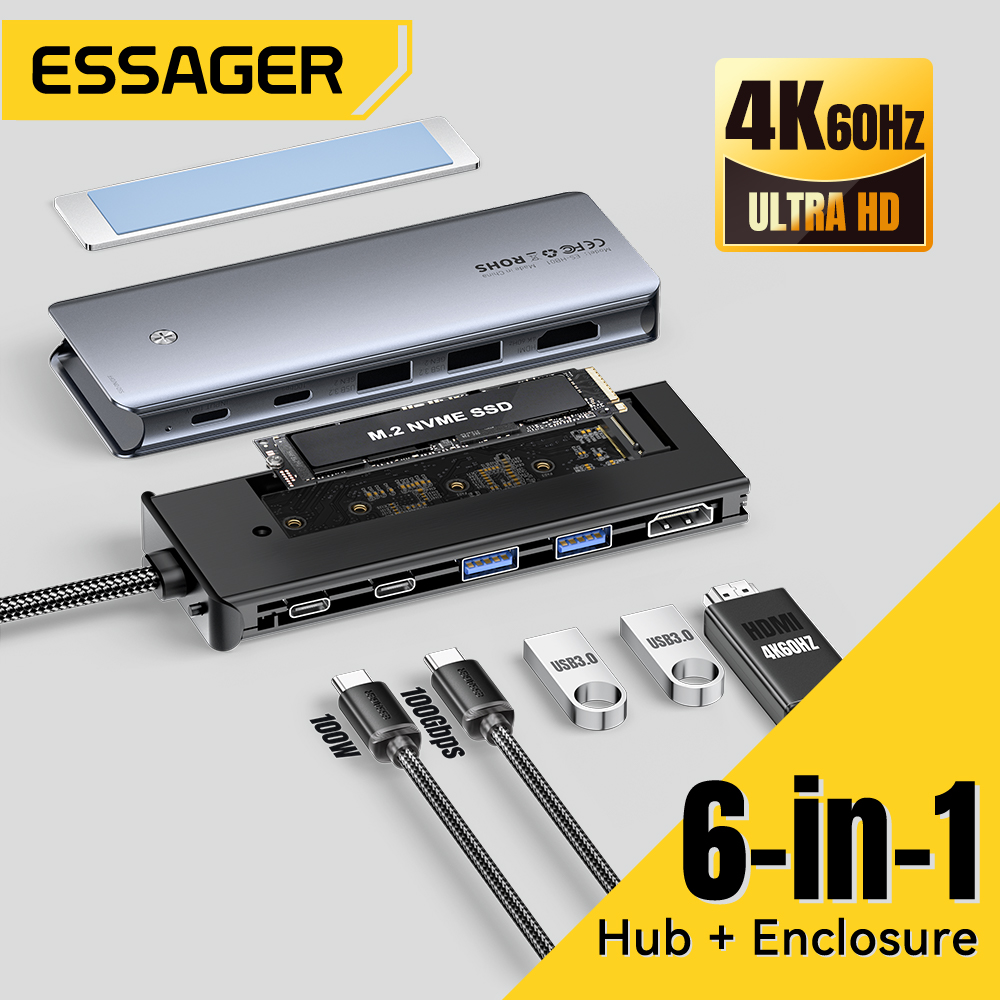 Essager USB C Hub avec boîtier - Home Office For Mac avis et prix